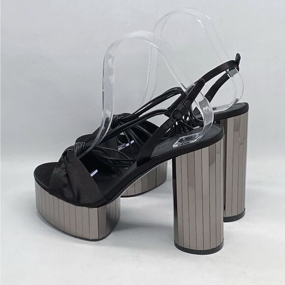 Ferragamo Sabina Mirror Platform High Heel Sandals size 8 - Picture 9 of 16